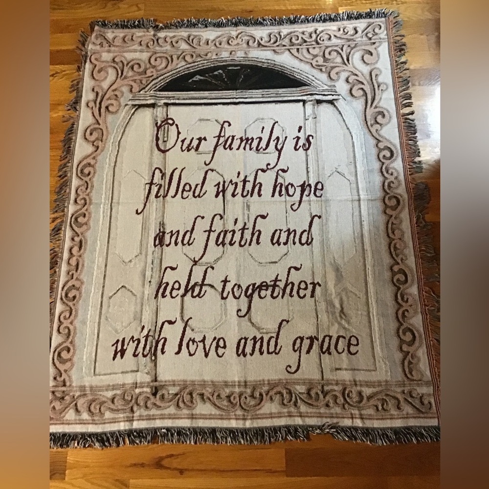 50x60 throw / cover with fringe